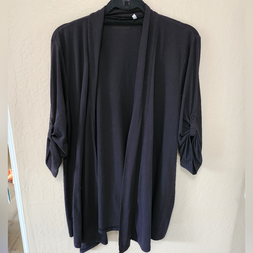 Black cardigan